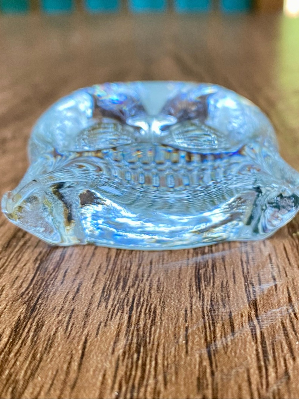 Vintage Swedish Glass Owl Paperweight Figurine - Picture 8 of 12